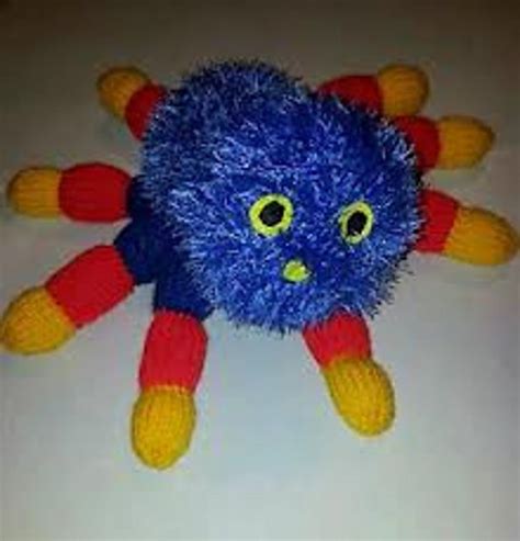 Wooly Spider Pattern Knitted Toys Pattern Knitting