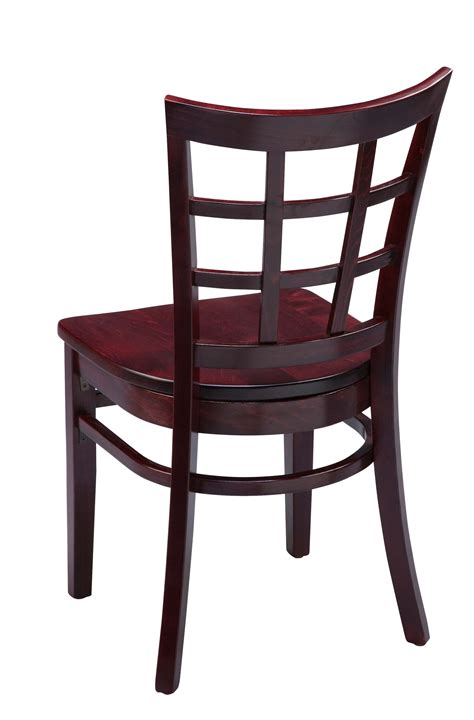 Regal W Lattice Wood Dining Chair Dining Chairs By Braniff Barstools