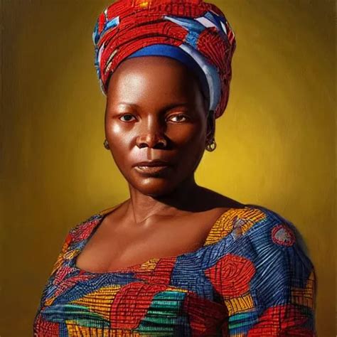 Portrait Of An Congolese Woman 3 5 From Democratic Stable