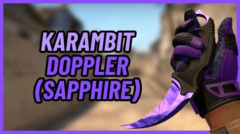 Karambit Doppler Sapphire CSGO Knife Showcase YouTube