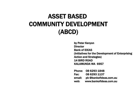 Ppt Asset Based Community Development Abcd Powerpoint Presentation