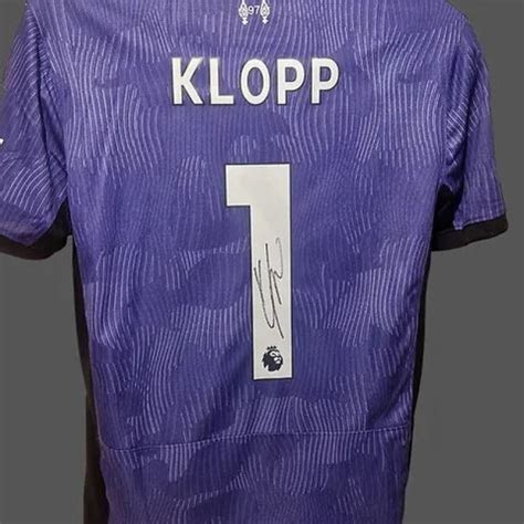 Jurgen Klopp Liverpool 202324 Signed Shirt Charitystars