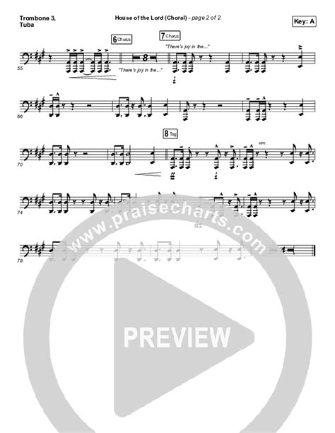 House Of The Lord Choral Anthem Satb Trombone Tuba Sheet Music Pdf