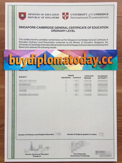 Fake Gce Ordinary Level Certificate For Purchase