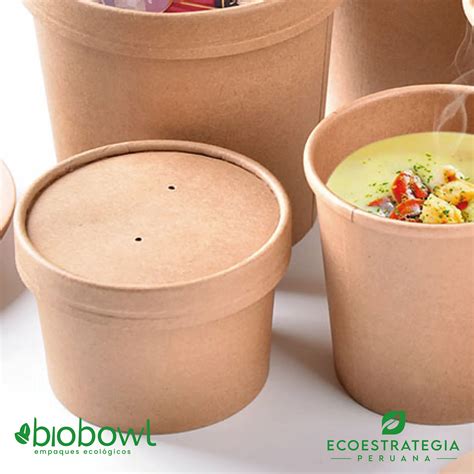 Eco Estrategia Peruana Bowl Bamb Sopero Biodegradable Oz