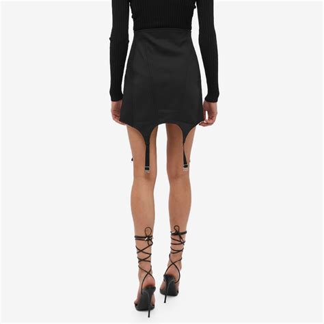 Dion Lee Corset Garter Mini Skirt Black End Nl