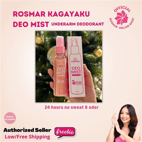 Rosmar Kagayaku Deo Mist Underarm Whitening Deodorant W Freebies