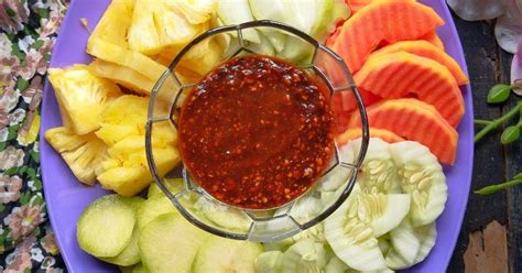 Resep Sambal Rujak Buah Enak Dan Mudah Cookpad