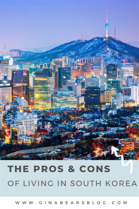 The Pros And Cons Of Living In South Korea Gina Bear S Blog