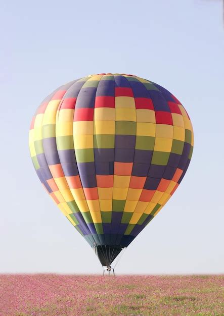 Premium Photo Hot Air Balloons Flying Over Field