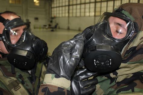 Chemical Gear Clad Airmen Launch Selfridge Aircraft 127th Wing