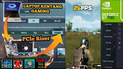 PUBG Mobile Grafik Extreme Pakai Laptop Kentang Plus VGA External GT730