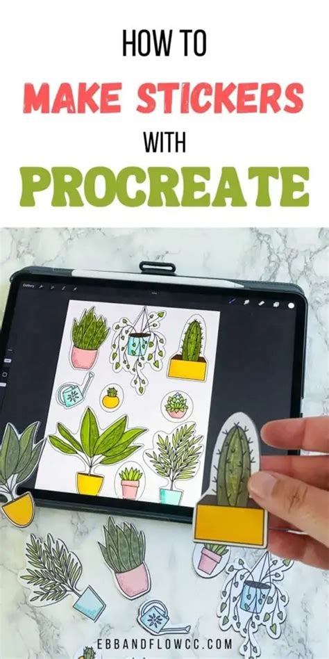 How to Make Stickers with Procreate - Ebb and Flow Creative Co