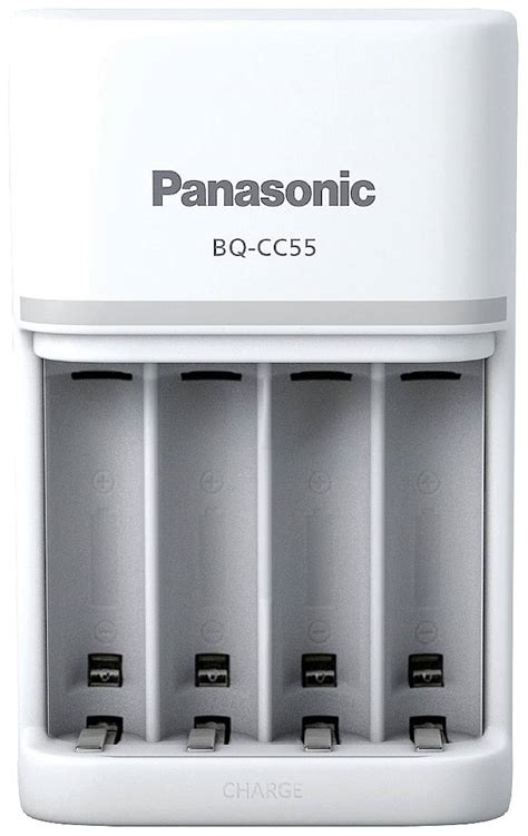 Panasonic Smart And Quick Bq Cc55 Battery Pack Charger Nimh Aaa Aa