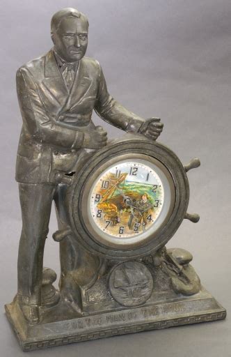 Franklin D Roosevelt The Man Of The Hour Portrait Clock Ca 1933