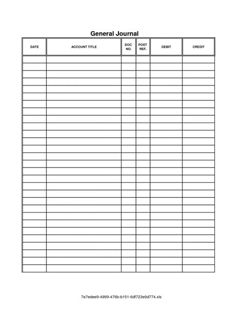 Accounting Journal Template Printable — db-excel.com