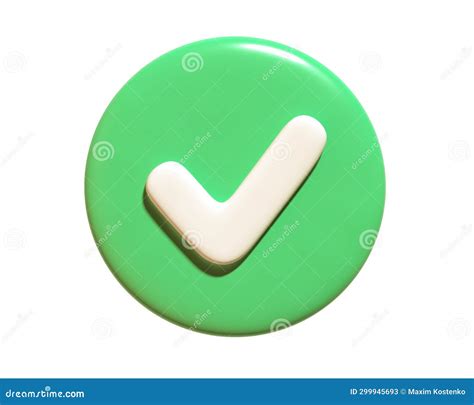 Green Circle with Check Mark Icon. Stock Illustration - Illustration of ...