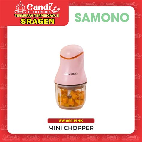 Jual SAMONO Mini Food Chopper 300ML SW 099 PINK Shopee Indonesia