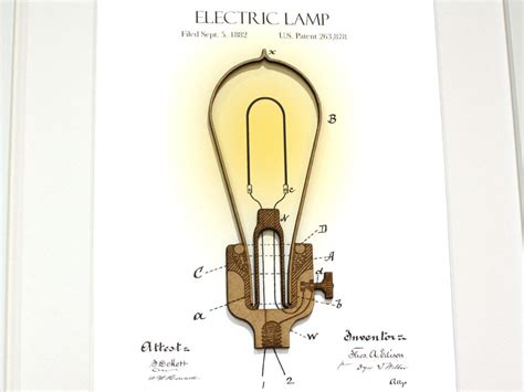 Edison Lightbulb Patent Art Laser Cut Wood Ts And Decor Simply Cut Art