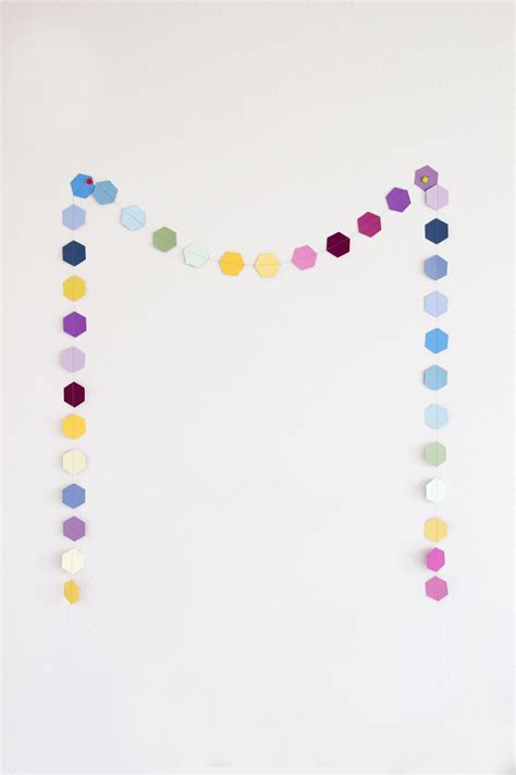 Sew Paint Chip Party Garland Diy Paint Chip Art Party Garland Paint