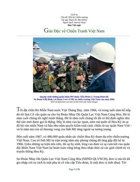 PDF ả ệ ữ Giải Độc v ề Chi ến Tranh Vi ệt Nam Giải Độc v ề Chi ến