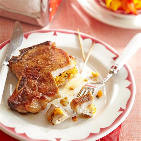 Cornbread Stuffed Pork Chops Recipe Eatingwell