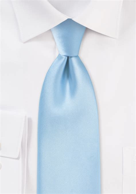 Solid Color Ties Light Blue Necktie Cheap Neckties