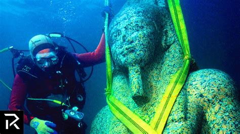 Divers Find Lost Egyptian City Underwater Youtube