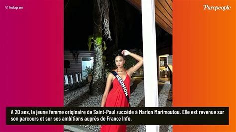 Portrait Miss France Qui Est M Lanie Odules Miss R Union Qui