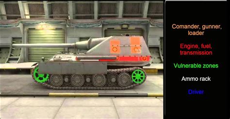 World Of Tanks Jagdpanther II Hit Zones Tier 8 German Tank