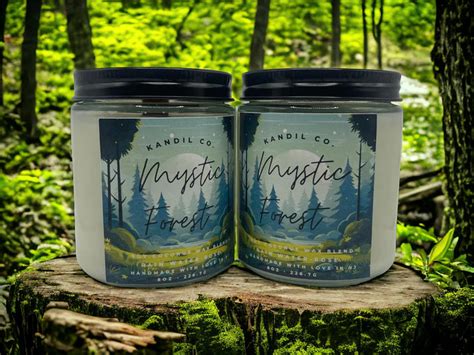 Mystic Forest Soy Wax Blend Handcrafted Candle Kandil Co