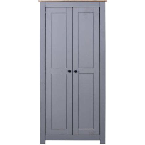 Furniture Limited Garde Robe Gris X X Cm Pin Massif