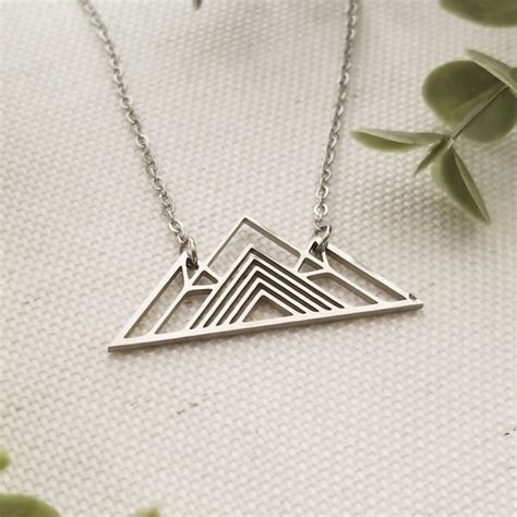 Mountain Necklace - Etsy