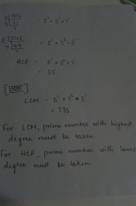 Find The Hcf Of The Following Pairs Of Numbers And Hence Use It Tofind