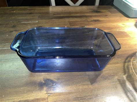 Vtg Pyrex Cobalt Blue 1 5 Qt Loaf Pan 213 R Ebay