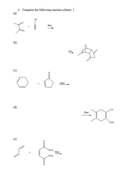 Solved Complete The Following Reaction Scheme A Cn Chegg