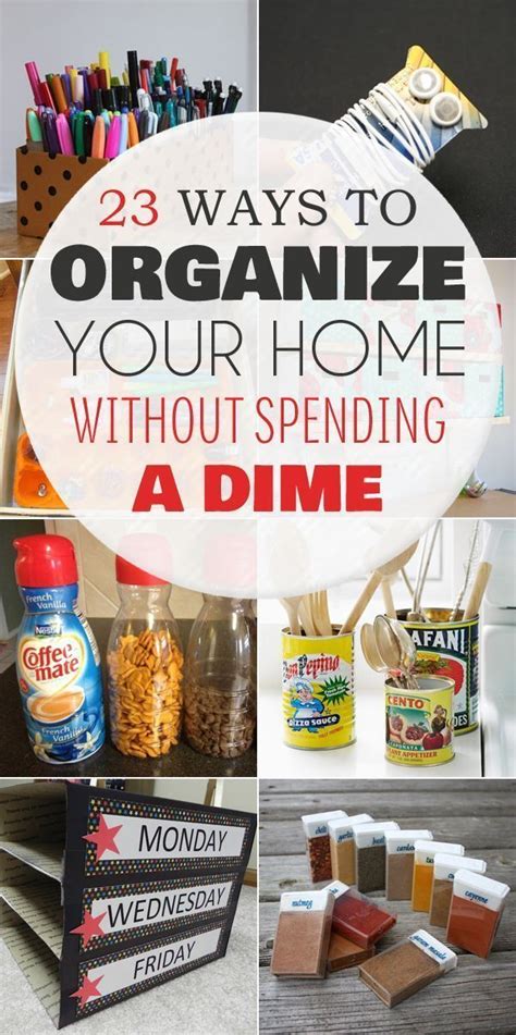 23 Ways To Organize Your Home Without Spending A Dime Organizing Your