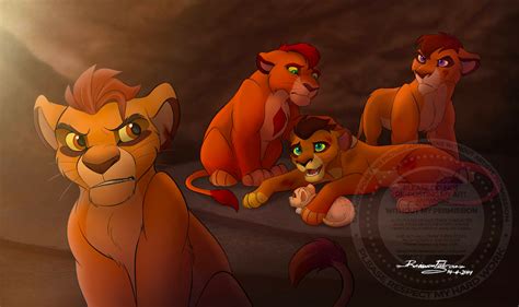 Nuka, Uhuru, Haki and Tambo | Lion King Art