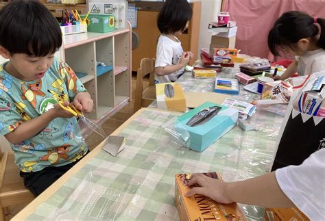 廃材製作をしました！ | 小松川おひさま保育園 | 社会福祉法人えどがわ