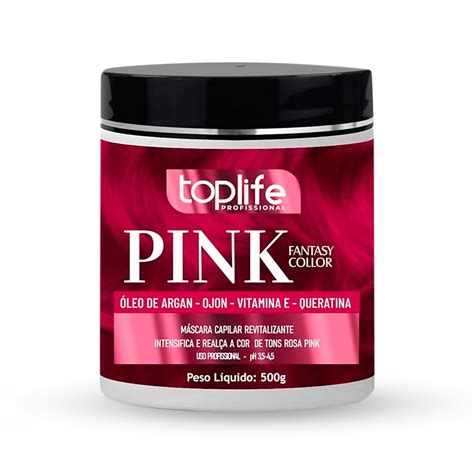 M Scara Capilar Matizadora E Tonalizante Rosa Pink Toplife G