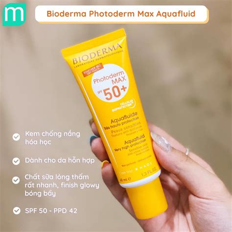 Kem chống nắng Bioderma Photoderm Max Aqua Fluide SPF 50 40ml