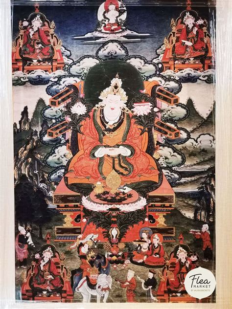 thangka  king trisong detsen    prominent dharma