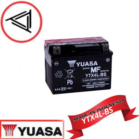 Yuasa Motorcycle Battery Ytx L Bs Made In Indonesia For Yamaha Mio I