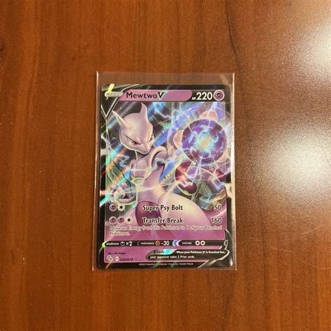 Pok Mon Tcg Mewtwo V Pokemon Go Holo Ultra Rare Ebay