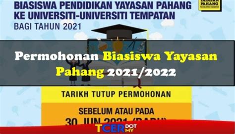 Permohonan Biasiswa Yayasan Pahang Tcer My