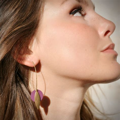 Boucles D Oreilles Birdy Laiton Ploom Bijoux