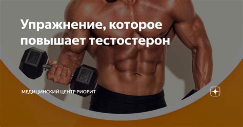Упражнение, которое повышает тестостерон | Медицинский центр РИОРИТ | Дзен