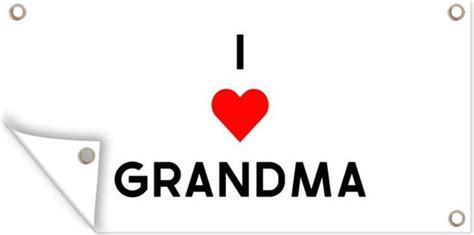 Schuttingposter Spreuken Oma I Love Grandma Quotes X Cm