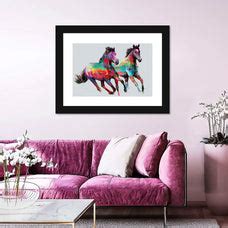 Horses At Sunset Wall Art | Painting