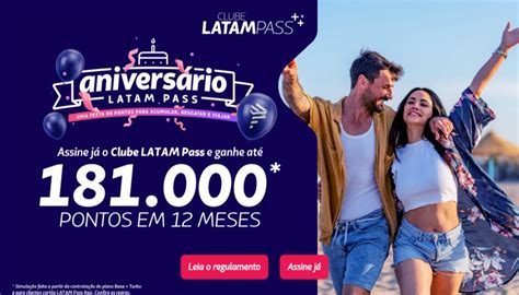 Ganhe até 181 000 pontos em 12 meses ao assinar o Clube LATAM Pass